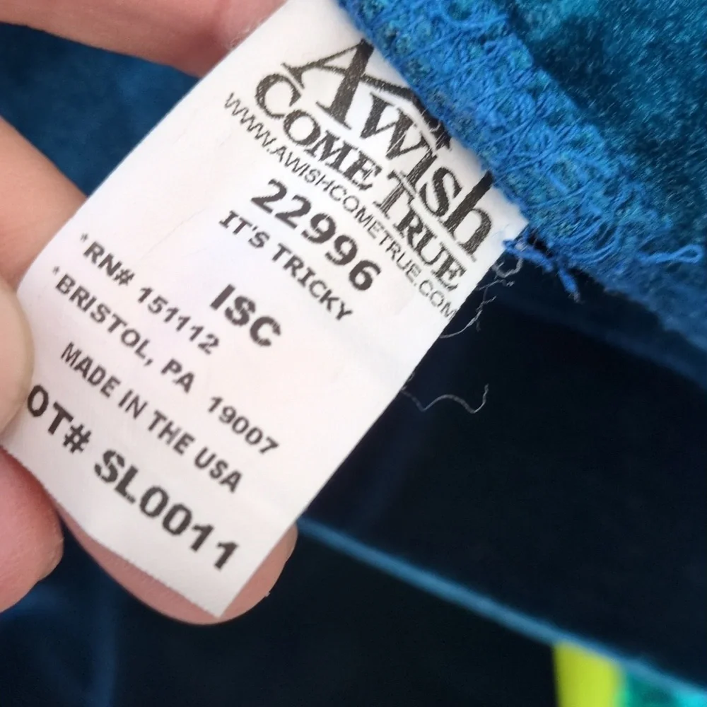 A Wish Come True Girl's Blue Dance Recital Outfit Size S‎